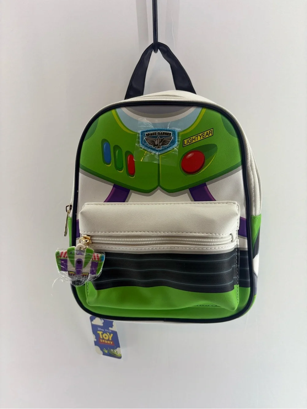 Disney Buzz Lightyear Kids Green White Mini Backpack new